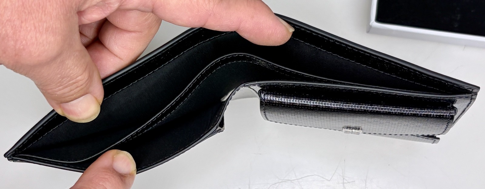 Givenchy Black Leather Billfold Wallet  Italy New  -  32119 image 7