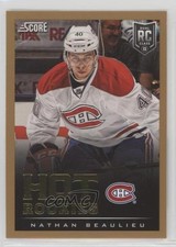 2013-14 Score Hot Rookies Gold Nathan Beaulieu #604 0a3