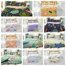 3D Abstract Floral Leaves Colorful Quilt Cover Duvet Cover Comforter set
