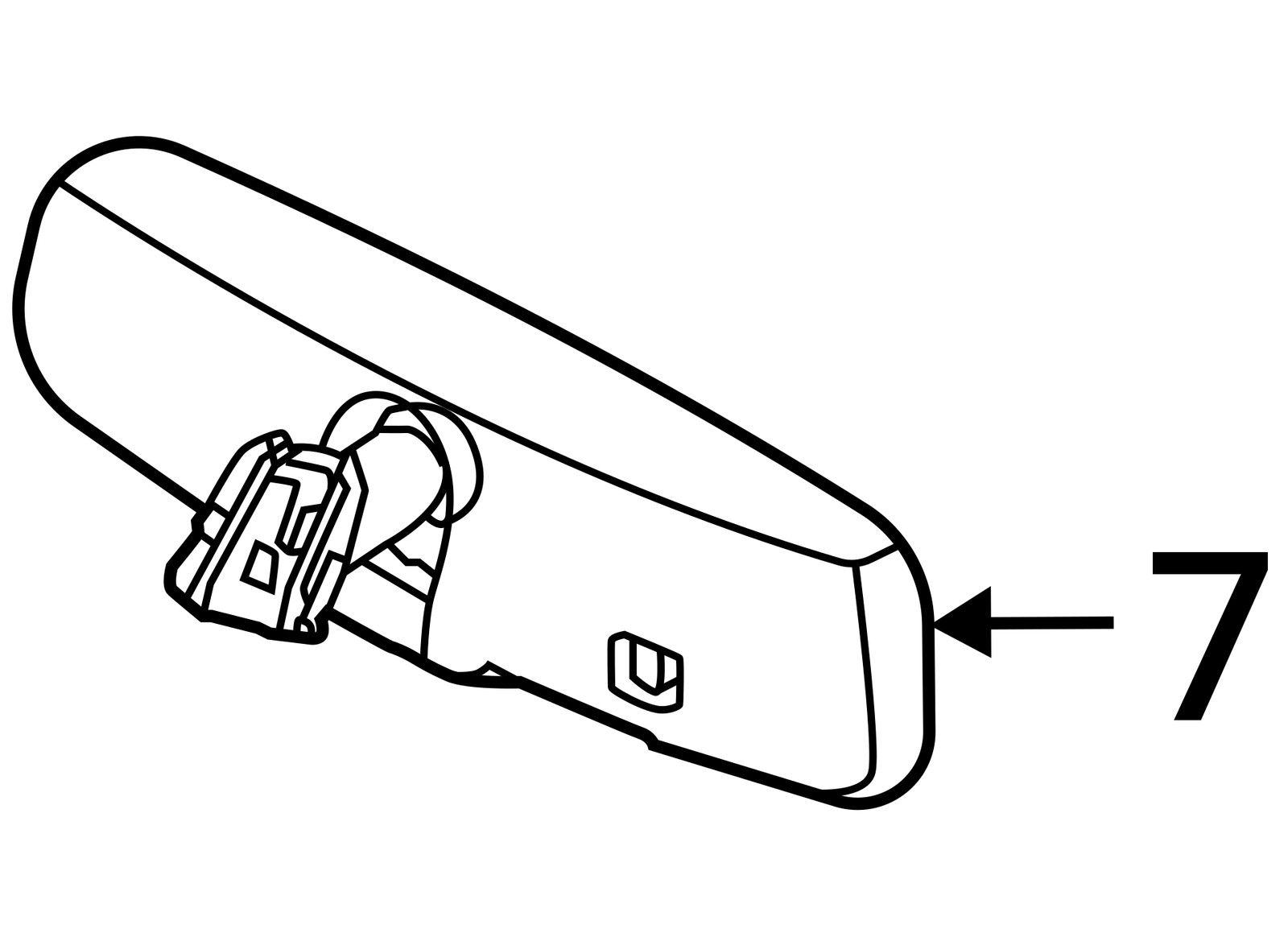 2016-2020 Infiniti Qx60 Interior Rear View Mirror Oem YP5BI