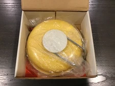 Vintage GEPO 5000 Hanging Kitchen Scale Yellow Mid Century Danish Modern Retro