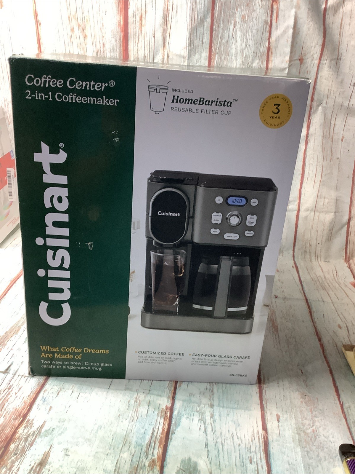 Black 2-in-1 Single-serve Brewer K-cup