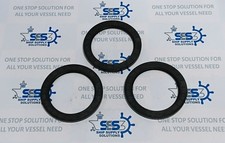 Metric Oil Shaft Seal NBR WA 105 x 140 x 12mm Double Lip w/ Spring Lot of 3 