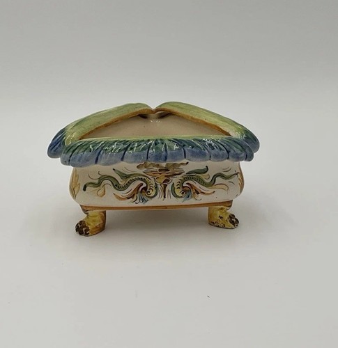 Italian Majolica Pottery Jardiniere Planter Dragon Creatures Italy Creature