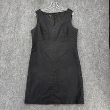 Talbots Black Short Dress Midi Length Lined Women’s 16 Classic Office Wear Retro
