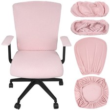 4 Pcs Office Chair Covers Set, Universal Stretchable Computer Chair Slipcovers