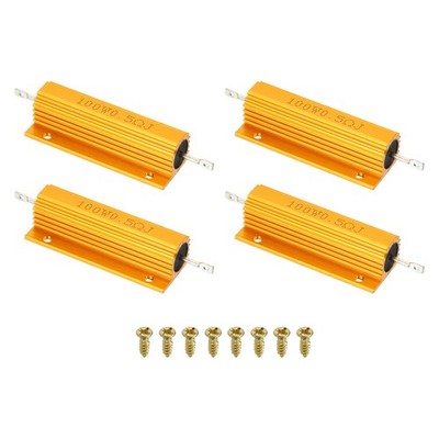 100W 0.5 Ohm Aluminum Shell Resistor Housing Resistor with Screws 4Set