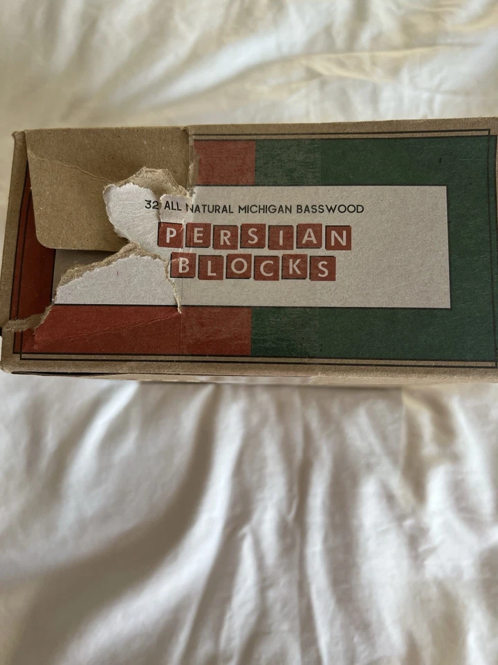 Uncle Goose Classic Solid Wood Blocks Persian Alphabet & Numbers Made in USA New - Image 4 of 4