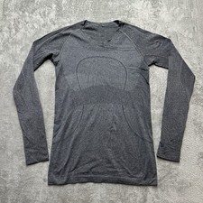 Lululemon Swiftly Tech Long Sleeve Crew Shirt Swift Stride Gray Size 8 Womens