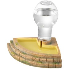 Navaris Corner Reptile Water Bowl, 400ml - Lizard  Tortoise Dish Accessories fo