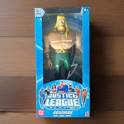 Mattel DC Justice League  Aquaman  Mattel Action Figure 10'' 2003 NEW IN BOX