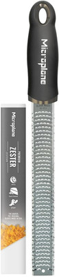 Microplane Zester Küchenreibe in Schwarz Für Zitrusfrüchte, Hartkäse, Ingwer, Sc