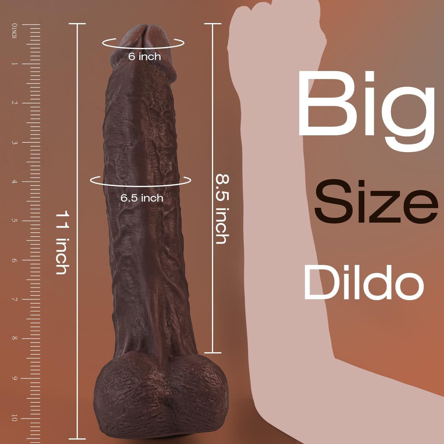 Liquid Silicone Realistic Huge Dildo Cock Thick Dong Suction Cup Women Sex Toys