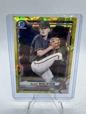2021 Bowman Sapphire Edition Chrome Prospects Yellow Refractor /50 Blake Walston