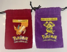Vintage Pokemon Collector Marbles Bags - Dragonite And Electabuzz