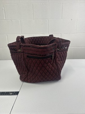 Ten Bears Style Red Black Zip Closure Tote Bag
