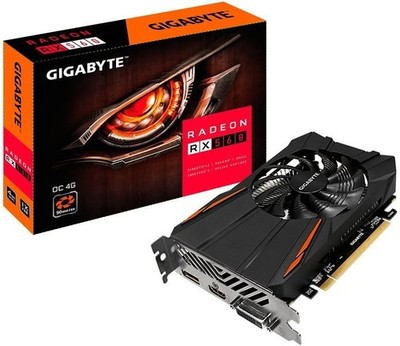 (Factory Refurbished) GIGABYTE RX 560 4GD GV-RX560OC-4GD REV2.0 Video Card