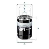 UFI ÖLfilter 23.486.00 Anschraubfilter FüR Hyundai KIA TQ Starex Sorento JC A1 1
