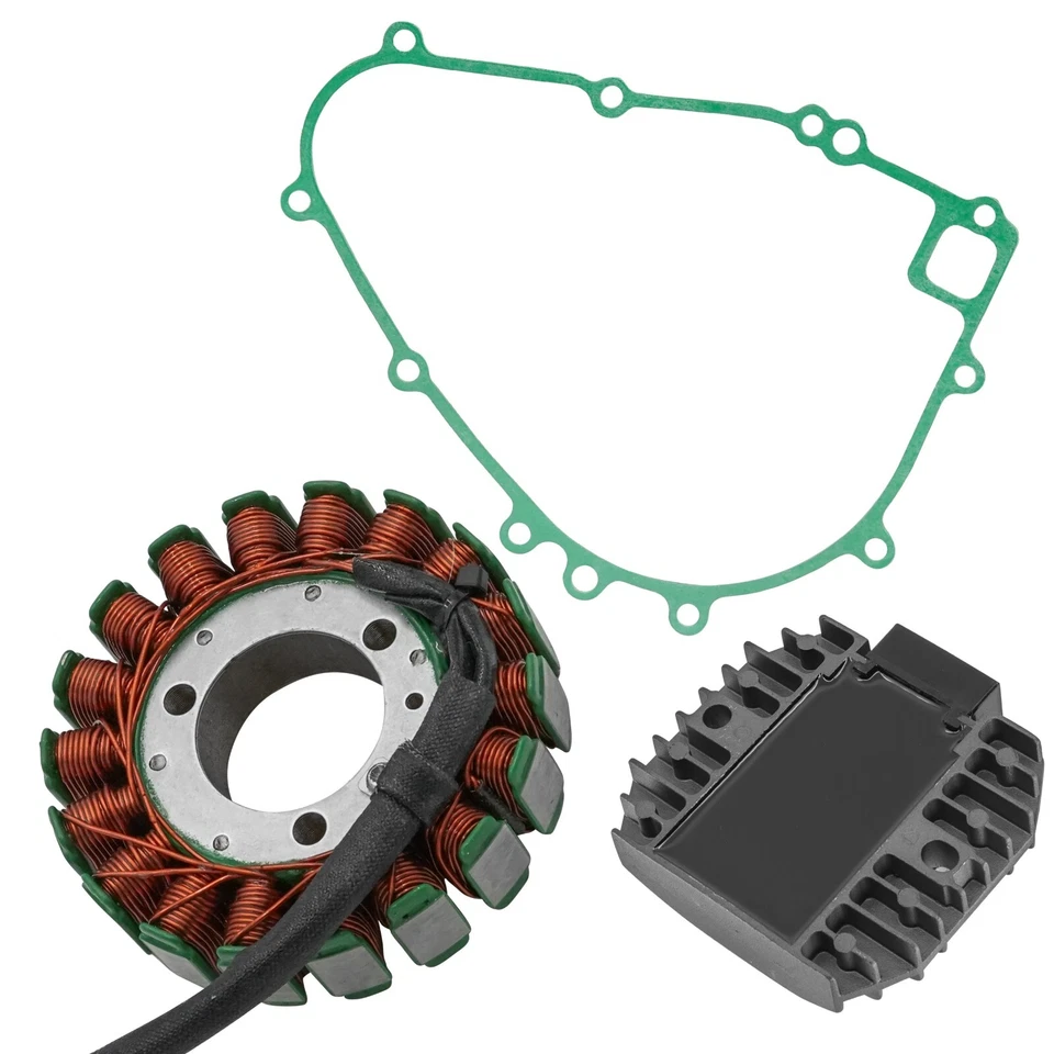 Regulador de estator rectificador con junta para Kawasaki Bayou 300 KLF300C 4X4 1989-1998 Foto 4 de 4