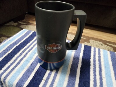 Harley Davidson Coffee Mug Ceramic 7 1/2 Inch Hallmark 36 Oz Black Blue  2005 | eBay