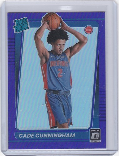 2021 22 Panini Optic Cade Cunningham Purple Prizm Rookie Card EBay