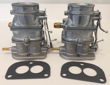 New Pair Ford Flathead Carbs 2 Super 97 Natural Finish 2-bbl