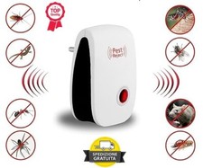 INSETTICIDA ANTI ZANZARE SCACCIA TOPI INSETTI REPELLENTE ULTRASUONI PEST REJECT 