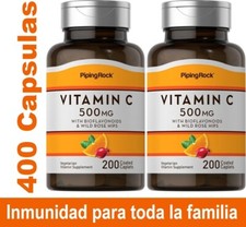 Vitamina C 500 mg con Bioflavonoides y Rose Hips 400 compr veggie envio URGENTE