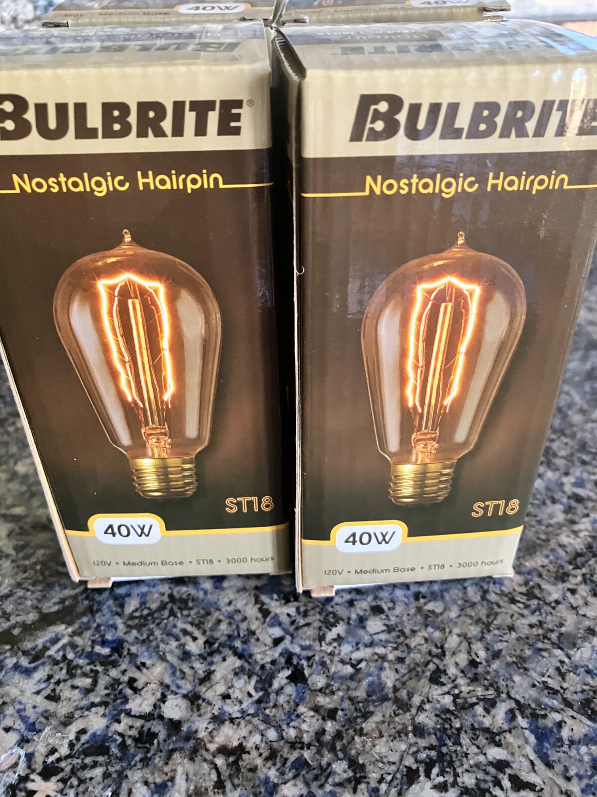 Bulbrite Nostalgic Hairpin Edison Style Light Bulbs (4Total) 40 W ST18