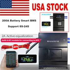 JIKONG 8S-24S 2A BALANCE CURRENT BMS 200A BT for Li-ion LTO LiFePo4 Battery HAU