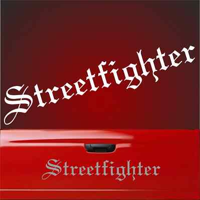 1x Streetfighter 58cm  Sticker Racing Decal Speed Motorsport Limit Aufkleber