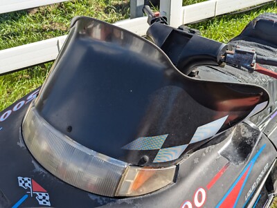 Cobra Powermadd Snowmobile Low Windshield For Polaris, Black, Used, 10132010