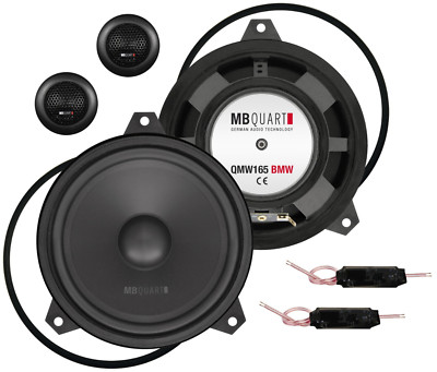 MB Quart QM-165 BMW E46 Auto Lautsprecher Set für 3er E46 2 x 140 Watt 2-Wege