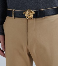 VINTAGE BUCKLE FOR BELT " VERSACE MEDUSA" RARE GIFT METAL GOLD COLOR PRE-OWNED