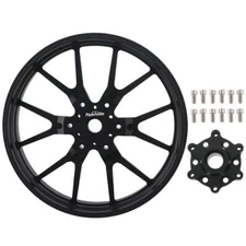 Powerhobby 7075 Aluminum Front Wheels w Hub Black Losi Promoto MX