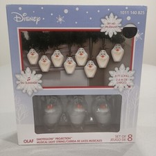 Olaf Frozen Disney 7 ft. Musical Christmas 1 set LED 8 Lights String Singing NIB