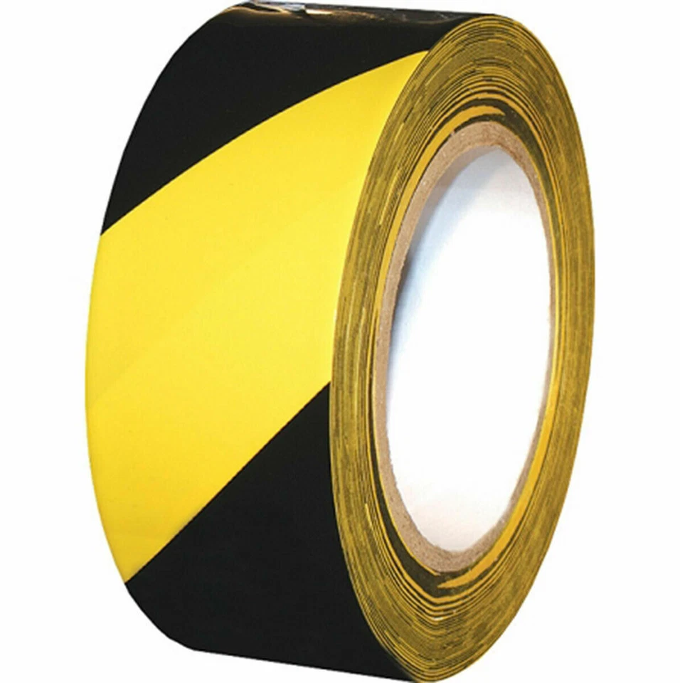 ELECTRIDUCT Caution Warning Hazard Safety Tape - Width Options 3" 4" 6" - 10FT to 40 Yards