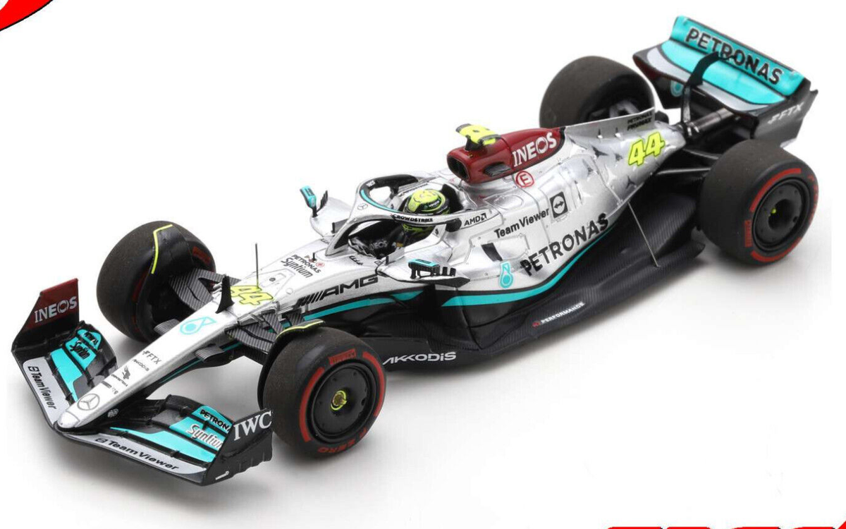 d*9様 スパーク Mercedes-AMG F1 Bahrain GP 202 Spark Mercedes-AMG - Lewis Hamilton - 2022 Bahrain GP 1:43 Diecast