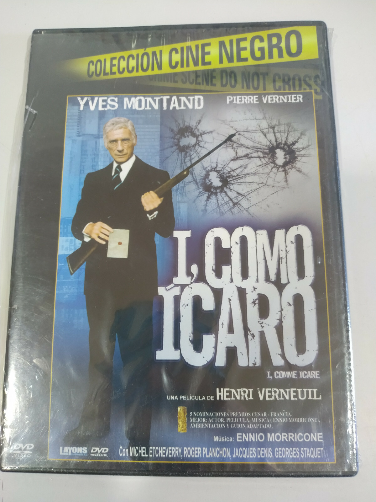 I Como Icaro Yves Montand Ennio Morricone DVD Region 2 Español Francés Nueva 2T