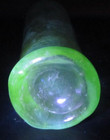 RARE!  Antique 1890s 1900s Manganese UV Glass Bottle Vintage Green Glow — photo 6