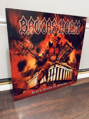 Brocas Helm - Black Death in Athens (2004) Vinyl Lp Numbered W/Poster EXCELLENT