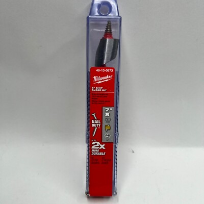 Milwaukee 48-13-0873 Ship Auger Bit  7/8'' x 6'' 