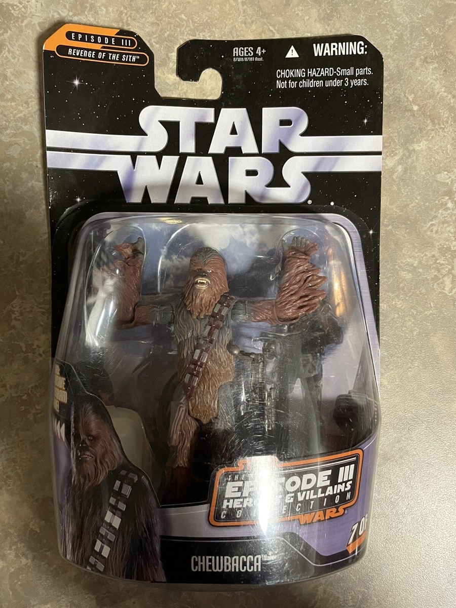 Star Wars Chewbacca Action Figure Episode III Heroes and