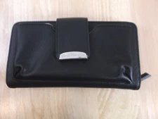 DANA BUCHMAN BLACK FAUX LEATHER WALLET WITH POUCH - NEW WITHOUT TAG