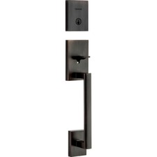 Kwikset 98189-002 Handleset Single Cylinder Venetian Bronze Outside only Door HW