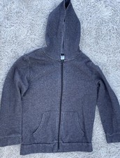Old Navy Boy's XL 14-16 Gray Fleece Hooded Zip Jacket