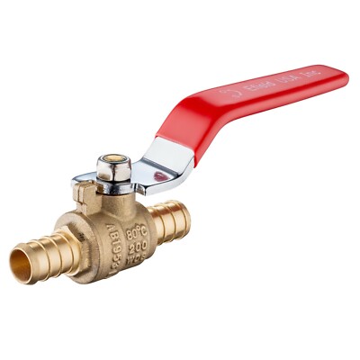 EFIELD 10 PCS 3/4 PEX FULL PORT SHUT OFF BALL BRASS VALVE