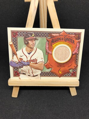 MATT OLSON 2022 ALLEN & GINTER BAT RELIC BASEBALL CARD #AGRA-MO - ATLANTA BRAVES