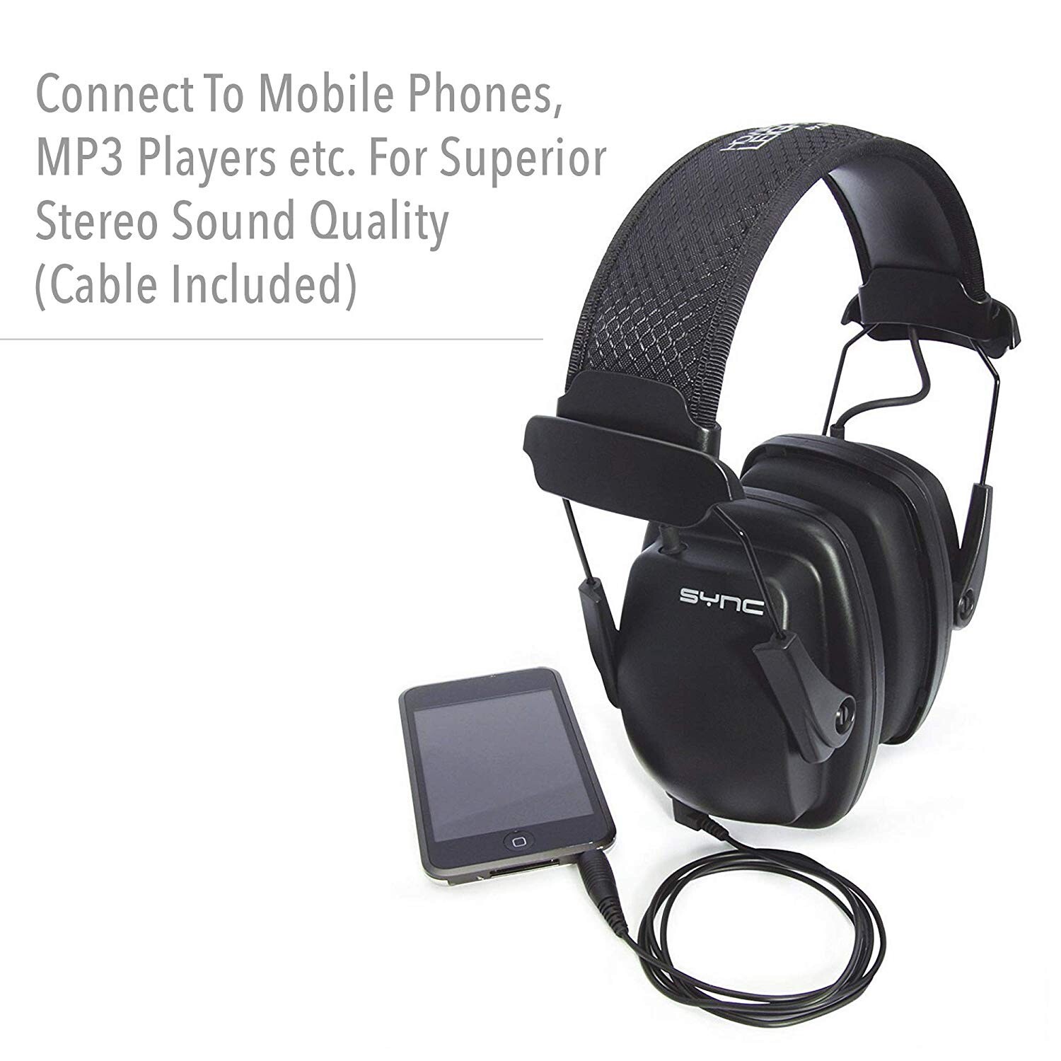 Image 21 - Howard Leight by Honeywell Sync Stereo MP3 Earmuff Black