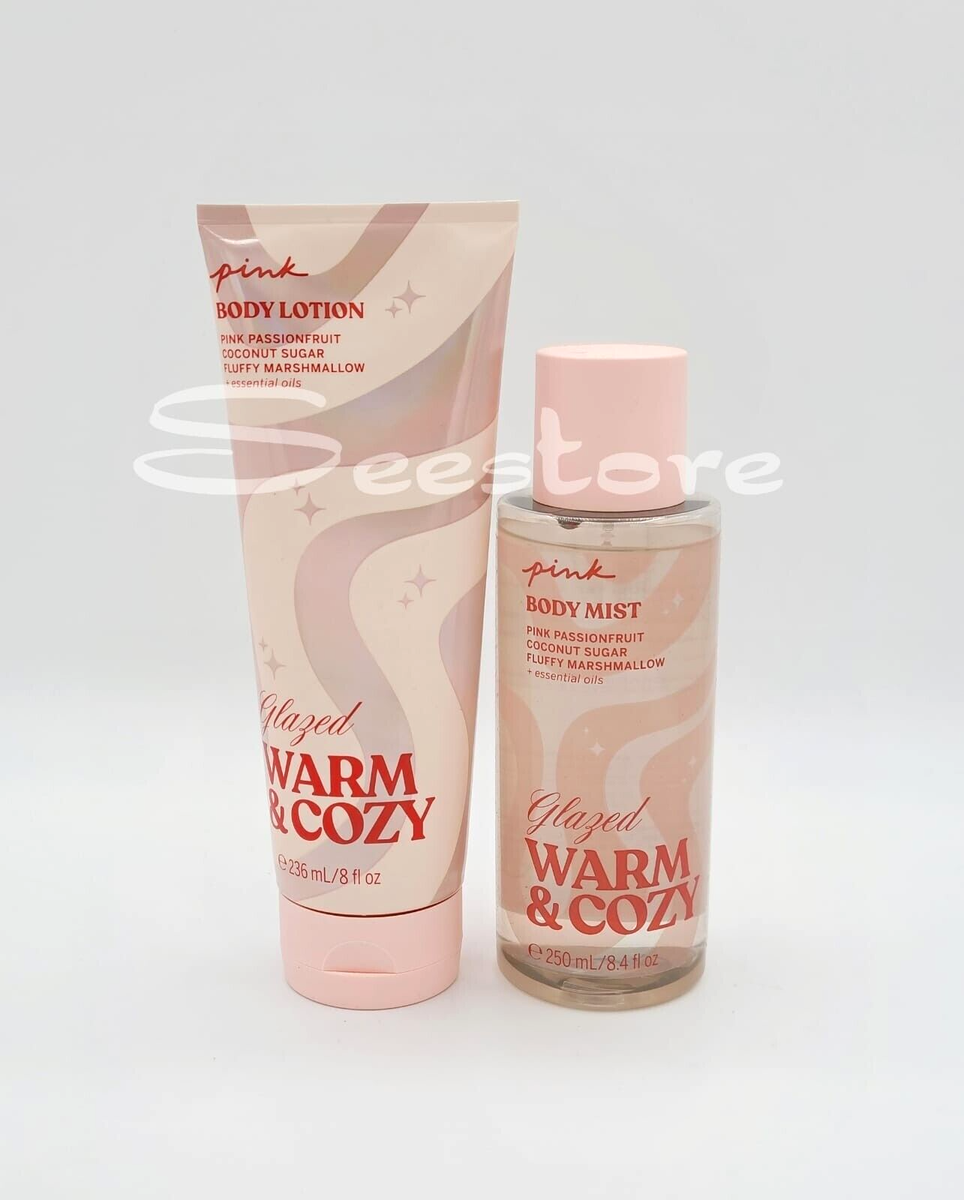 Victoria's Secret Pink Glazed Warm & Cozy Body Mist Spray & Body